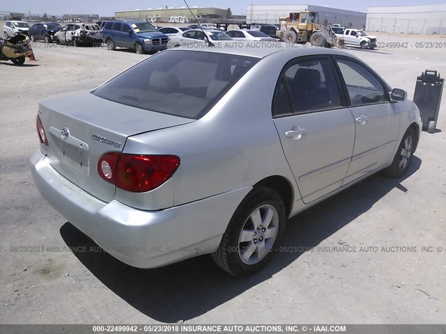 JTDBR32E130047874 - 2003 TOYOTA COROLLA CE/LE GRAY photo 4