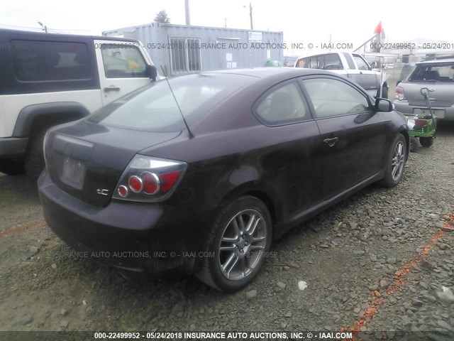 JTKDE167980242528 - 2008 TOYOTA SCION TC 紫色 照片 4