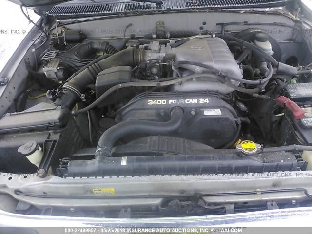 5TESN92N33Z210930 - 2003 TOYOTA TACOMA XTRACAB PRERUNNER ვერცხლისფერი ფოტო 10