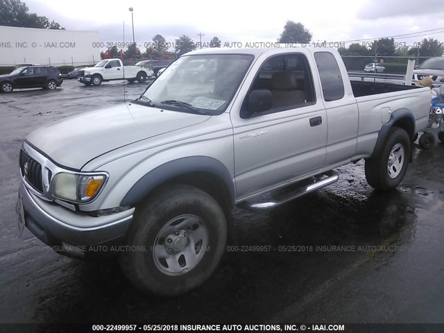 5TESN92N33Z210930 - 2003 TOYOTA TACOMA XTRACAB PRERUNNER ვერცხლისფერი ფოტო 2