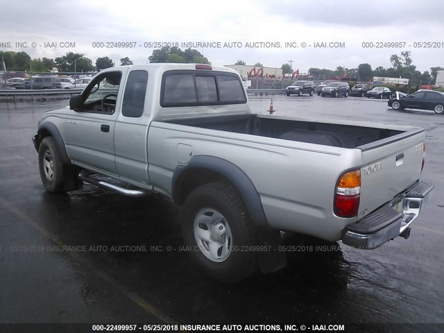 5TESN92N33Z210930 - 2003 TOYOTA TACOMA XTRACAB PRERUNNER SILVER photo 3