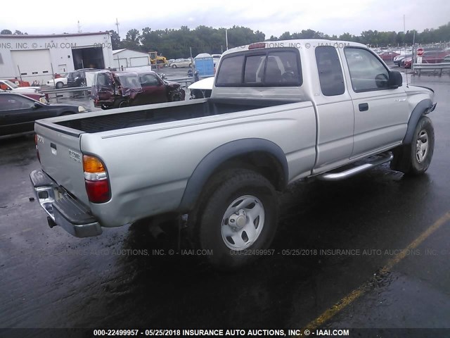 5TESN92N33Z210930 - 2003 TOYOTA TACOMA XTRACAB PRERUNNER ვერცხლისფერი ფოტო 4