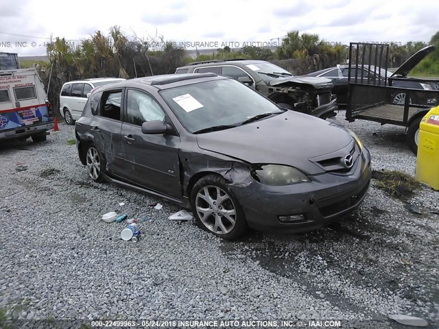 JM1BK343971734293 - 2007 MAZDA 3 HATCHBACK GRAY photo 1