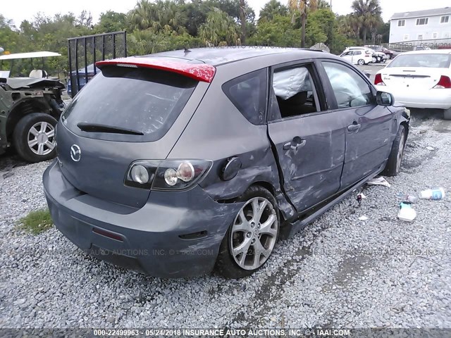 JM1BK343971734293 - 2007 MAZDA 3 HATCHBACK GRAY photo 4