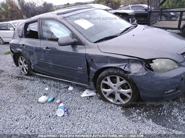 JM1BK343971734293 - 2007 MAZDA 3 HATCHBACK GRAY photo 6