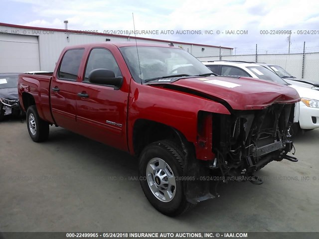 1GC1KXCG2BF252154 - 2011 CHEVROLET SILVERADO K2500 HEAVY DUTY LT RED photo 1