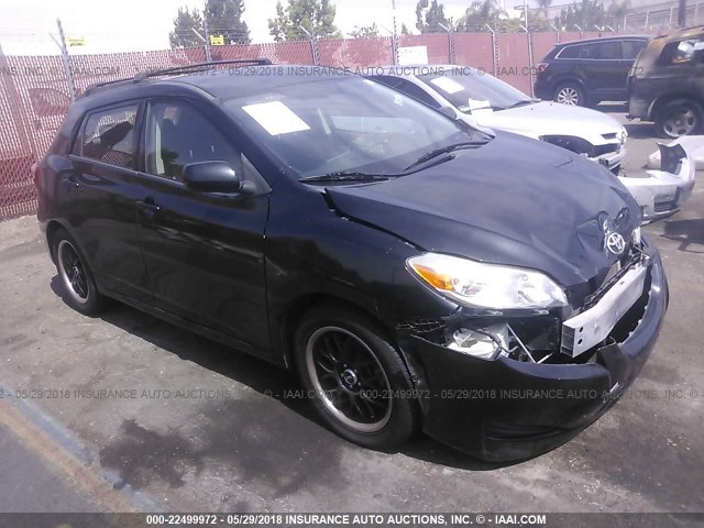2T1KU40E49C106051 - 2009 TOYOTA COROLLA MATRIX  BLACK photo 1