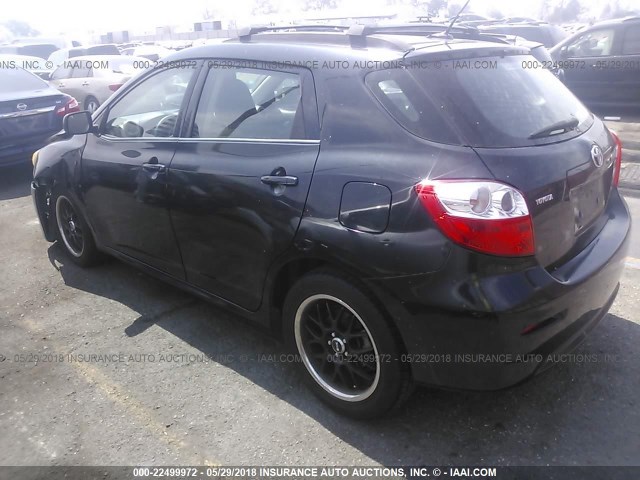 2T1KU40E49C106051 - 2009 TOYOTA COROLLA MATRIX  BLACK photo 3
