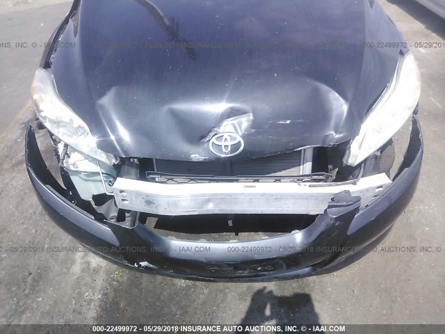 2T1KU40E49C106051 - 2009 TOYOTA COROLLA MATRIX  BLACK photo 6