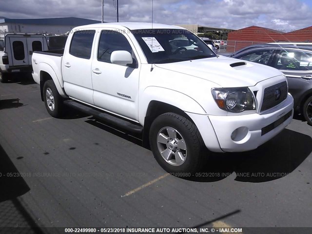 5TEJU62N09Z600518 - 2009 TOYOTA TACOMA DOUBLE CAB PRERUNNER WHITE photo 1