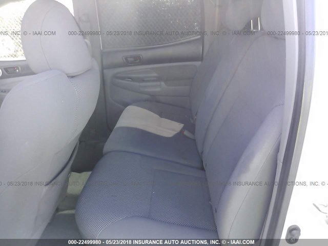5TEJU62N09Z600518 - 2009 TOYOTA TACOMA DOUBLE CAB PRERUNNER WHITE photo 8