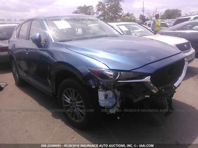 JM3KFBBM4J0325486 - 2018 MAZDA CX-5 SPORT BLUE photo 1