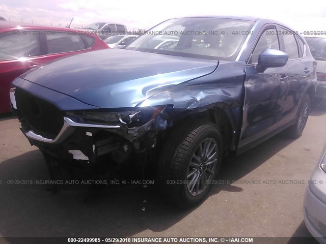 JM3KFBBM4J0325486 - 2018 MAZDA CX-5 SPORT BLUE photo 2