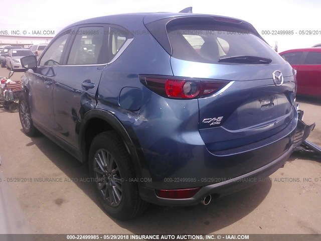 JM3KFBBM4J0325486 - 2018 MAZDA CX-5 SPORT BLUE photo 3