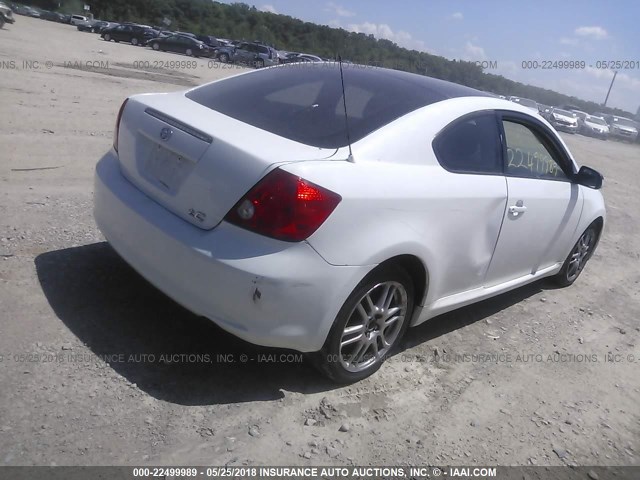 JTKDE177070193247 - 2007 TOYOTA SCION TC WHITE photo 4