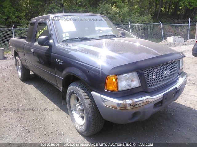 1FTZR45EX3TA26245 - 2003 FORD RANGER SUPER CAB Dark Blue photo 1