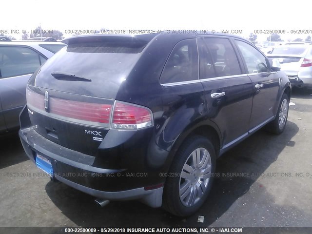 2LMDU88C89BJ00510 - 2009 LINCOLN MKX BLACK photo 4