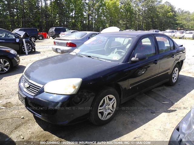 1G1ZS57F37F283468 - 2007 CHEVROLET MALIBU LS BLUE photo 2