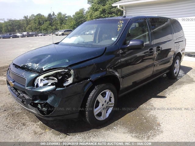 1GNDV03L55D156857 - 2005 CHEVROLET UPLANDER GREEN photo 2