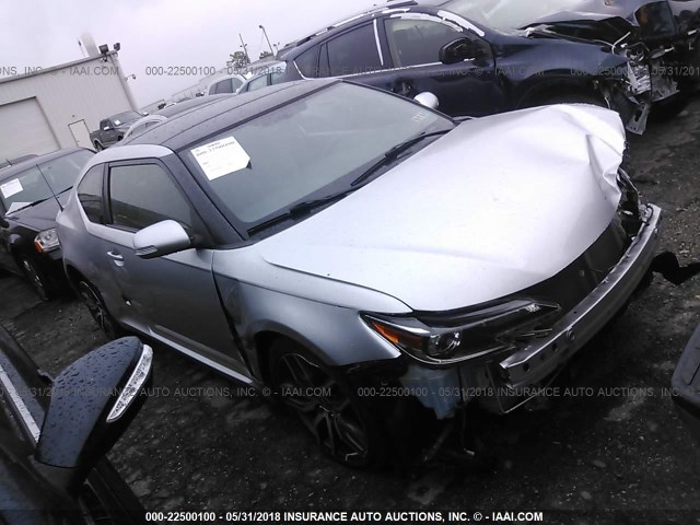 JTKJF5C77E3082025 - 2014 TOYOTA SCION TC SILVER photo 1