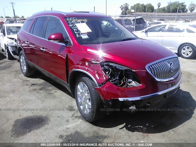 5GAKRDED7CJ148499 - 2012 BUICK ENCLAVE RED photo 1