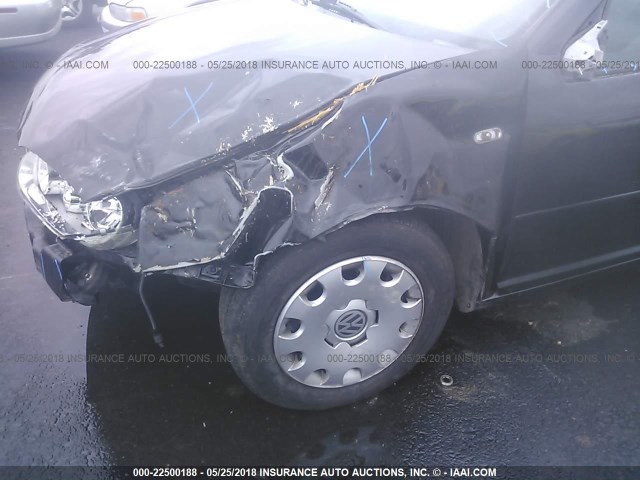 9BWFL61JX44037749 - 2004 VOLKSWAGEN GOLF GL BLACK photo 6