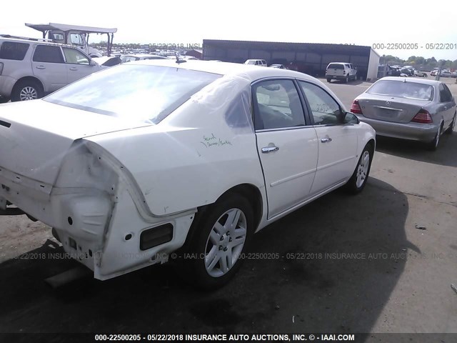 2G1WU58R879105960 - 2007 CHEVROLET IMPALA LTZ WHITE photo 4