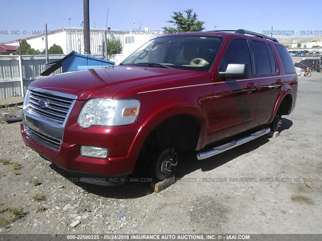 1FMEU6DEXAUA06297 - 2010 FORD EXPLORER XLT BURGUNDY photo 2