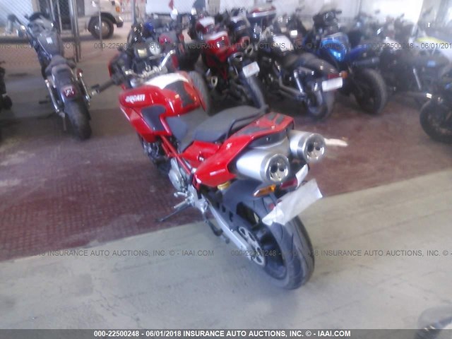 ZDM1VA2KX6B016346 - 2006 DUCATI MULTISTRADA 620 RED photo 3