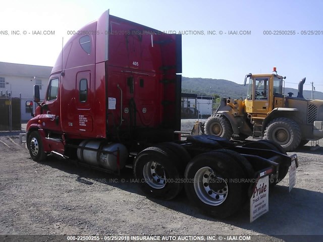 3AKJGLDR8DSBR0564 - 2013 FREIGHTLINER CASCADIA 125  RED photo 3