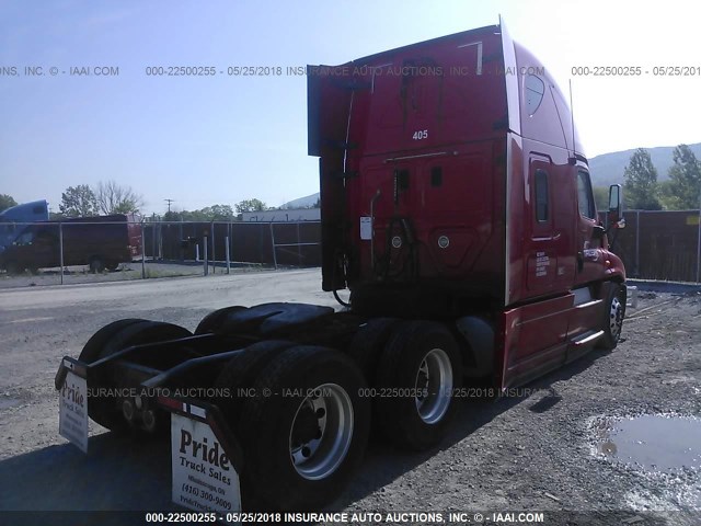 3AKJGLDR8DSBR0564 - 2013 FREIGHTLINER CASCADIA 125  RED photo 4