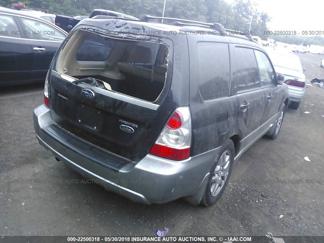 JF1SG67667H713519 - 2007 SUBARU FORESTER 2.5X LL BEAN BLACK photo 4