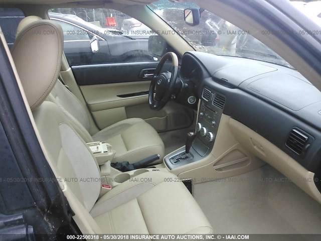 JF1SG67667H713519 - 2007 SUBARU FORESTER 2.5X LL BEAN BLACK photo 5
