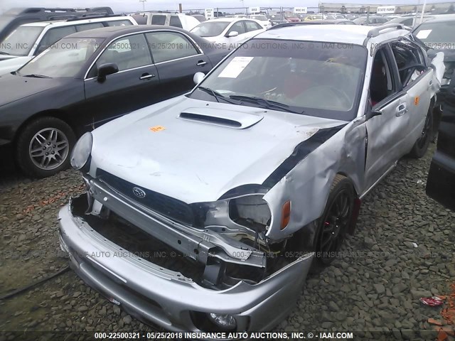 JF1GG29662G826915 - 2002 SUBARU IMPREZA WRX SILVER photo 2