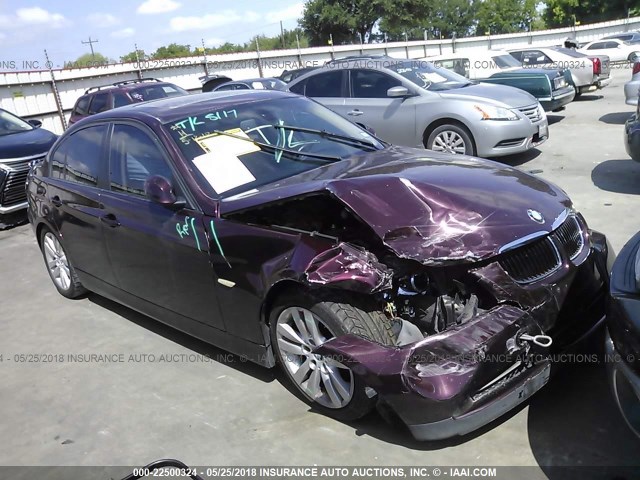 WBAVA37578NL45933 - 2008 BMW 328 I MAROON photo 1