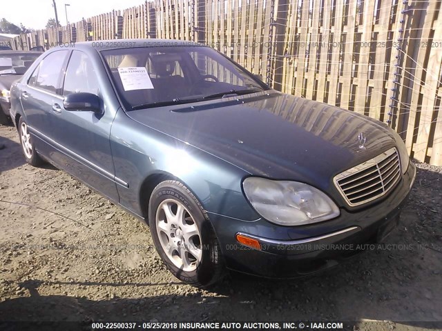 WDBNG70J71A204145 - 2001 MERCEDES-BENZ S 430 GREEN photo 1