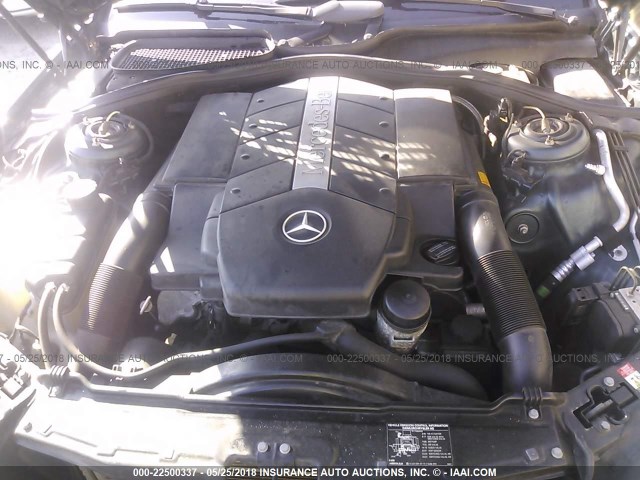 WDBNG70J71A204145 - 2001 MERCEDES-BENZ S 430 GREEN photo 10