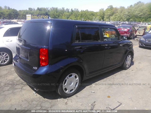 JTLKE50E681046199 - 2008 TOYOTA SCION XB Dark Blue photo 4