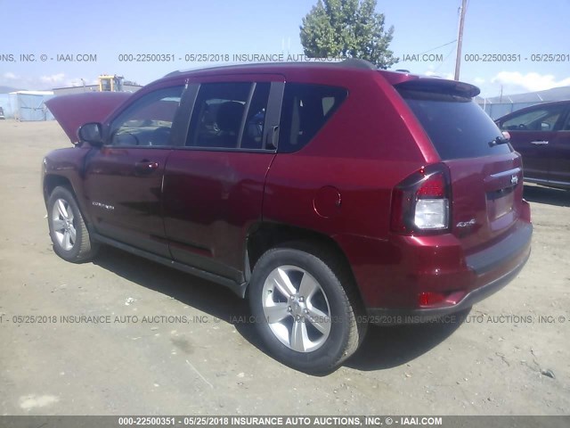 1C4NJDBB3GD646273 - 2016 JEEP COMPASS SPORT RED photo 3