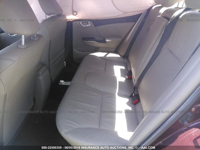 19XFB2F98EE055980 - 2014 HONDA CIVIC EXL 红色 照片 8
