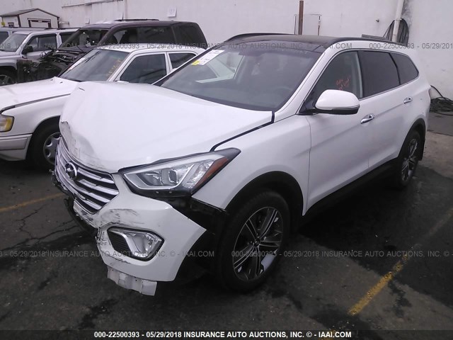 KM8SRDHF1GU144721 - 2016 HYUNDAI SANTA FE SE/LIMITED WHITE photo 2