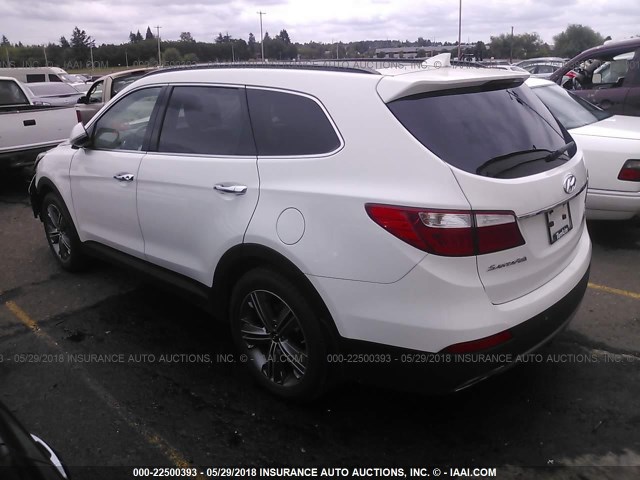 KM8SRDHF1GU144721 - 2016 HYUNDAI SANTA FE SE/LIMITED WHITE photo 3