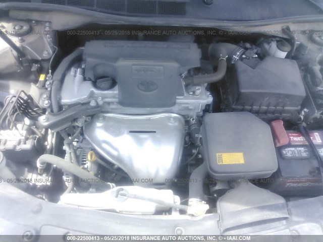 4T1BF1FK5EU780806 - 2014 TOYOTA CAMRY L/SE/LE/XLE ნაცრისფერი ფოტო 10