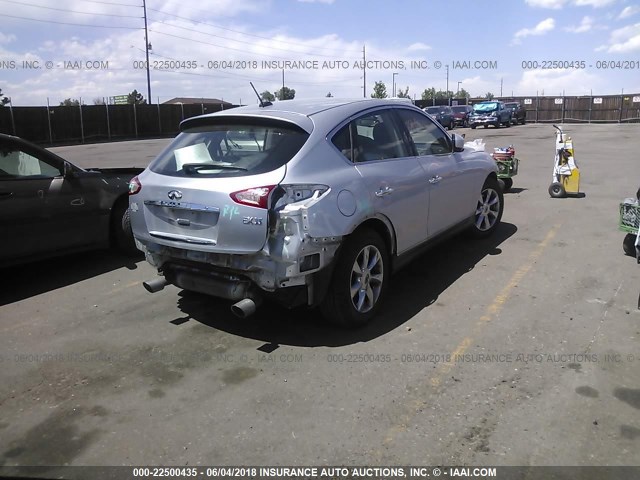 JN1AJ0HR1AM750976 - 2010 INFINITI EX35 JOURNEY SILVER photo 4