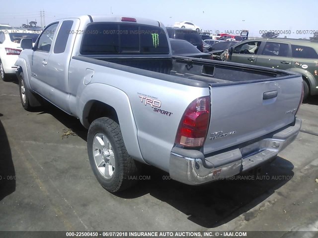 5TEUU42N25Z031358 - 2005 TOYOTA TACOMA ACCESS CAB Күміс фото 3