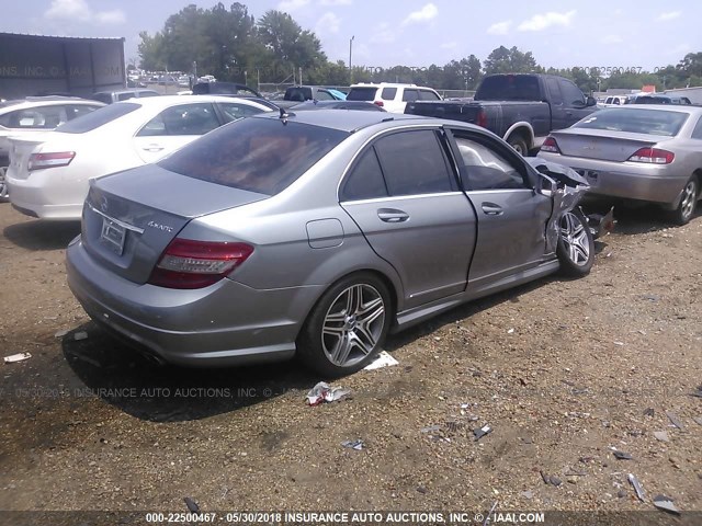 WDDGF8BBXAF477484 - 2010 MERCEDES-BENZ C 300 4MATIC GRAY photo 4