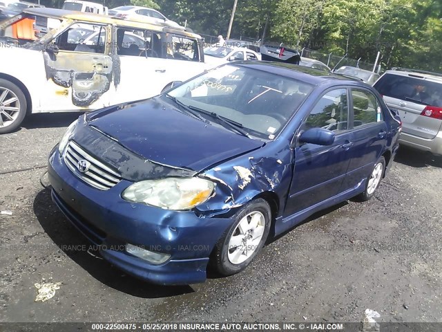 2T1BR32EX4C173089 - 2004 TOYOTA COROLLA CE/LE/S BLUE photo 2