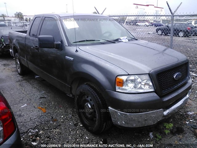 1FTPX12585NA83454 - 2005 FORD F150 GRAY photo 1