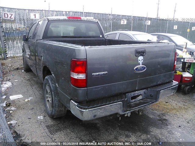 1FTPX12585NA83454 - 2005 FORD F150 GRAY photo 3