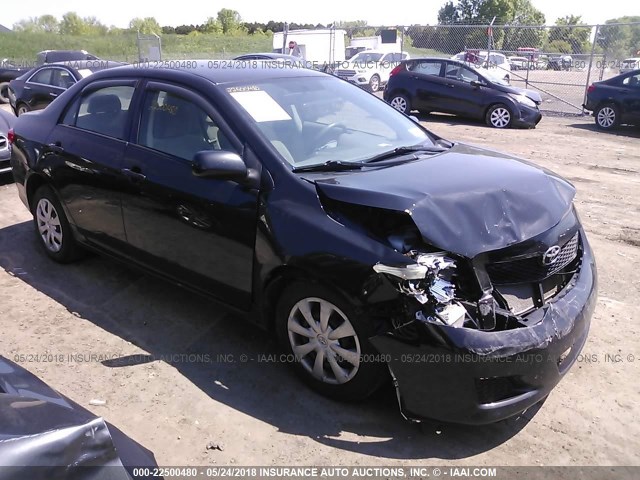 JTDBL40E699048310 - 2009 TOYOTA COROLLA LE/XLE BLACK photo 1